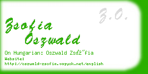 zsofia oszwald business card